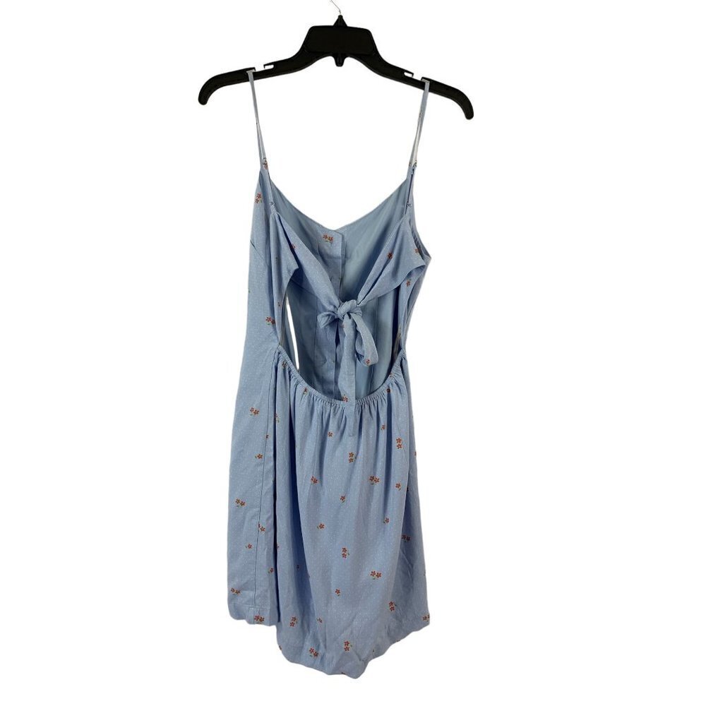 Forever 21 Women's Light Blue Open Back Romper - Picture 2 of 4